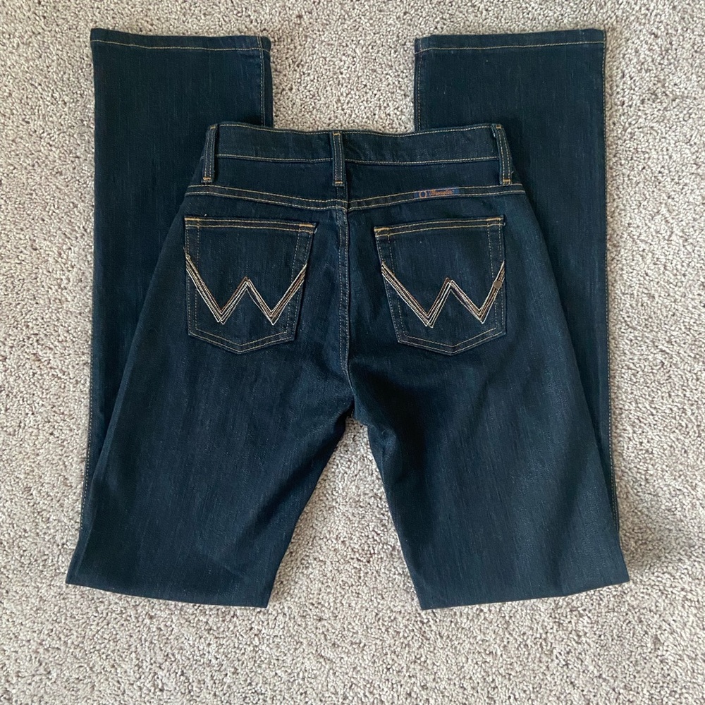 Wrangler Q- Baby Women's Boot Cut Jeans - Dark Blue